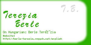 terezia berle business card